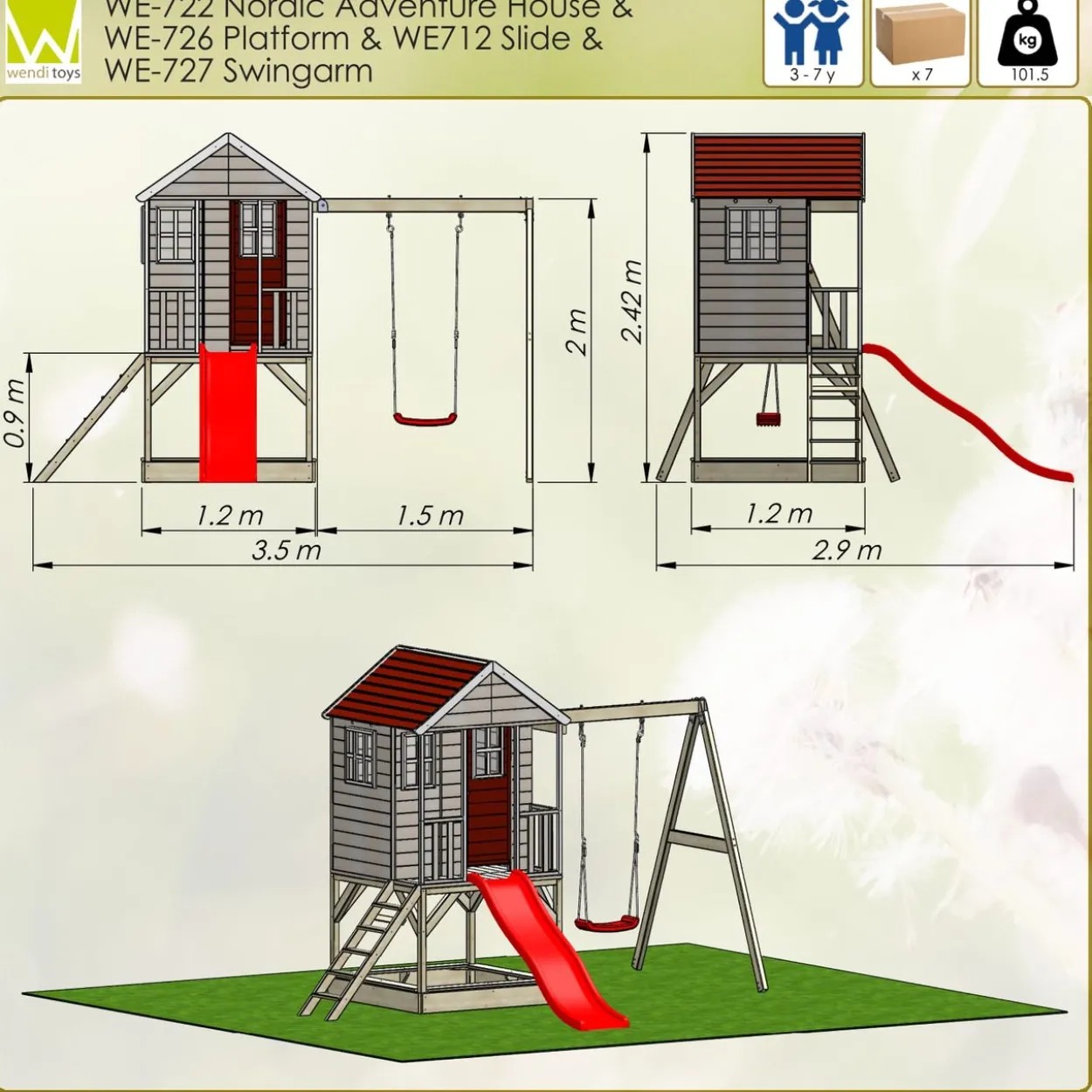Wendi Toys Spielhaus Alpaka