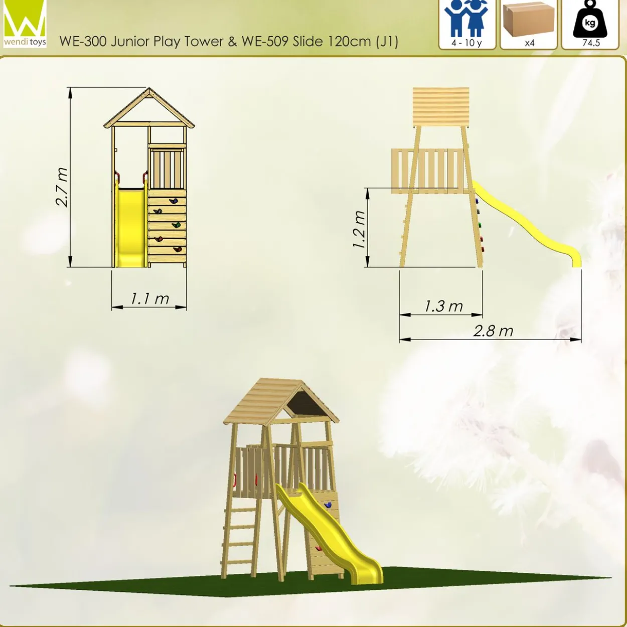 Wendi Toys Spielturm Falke