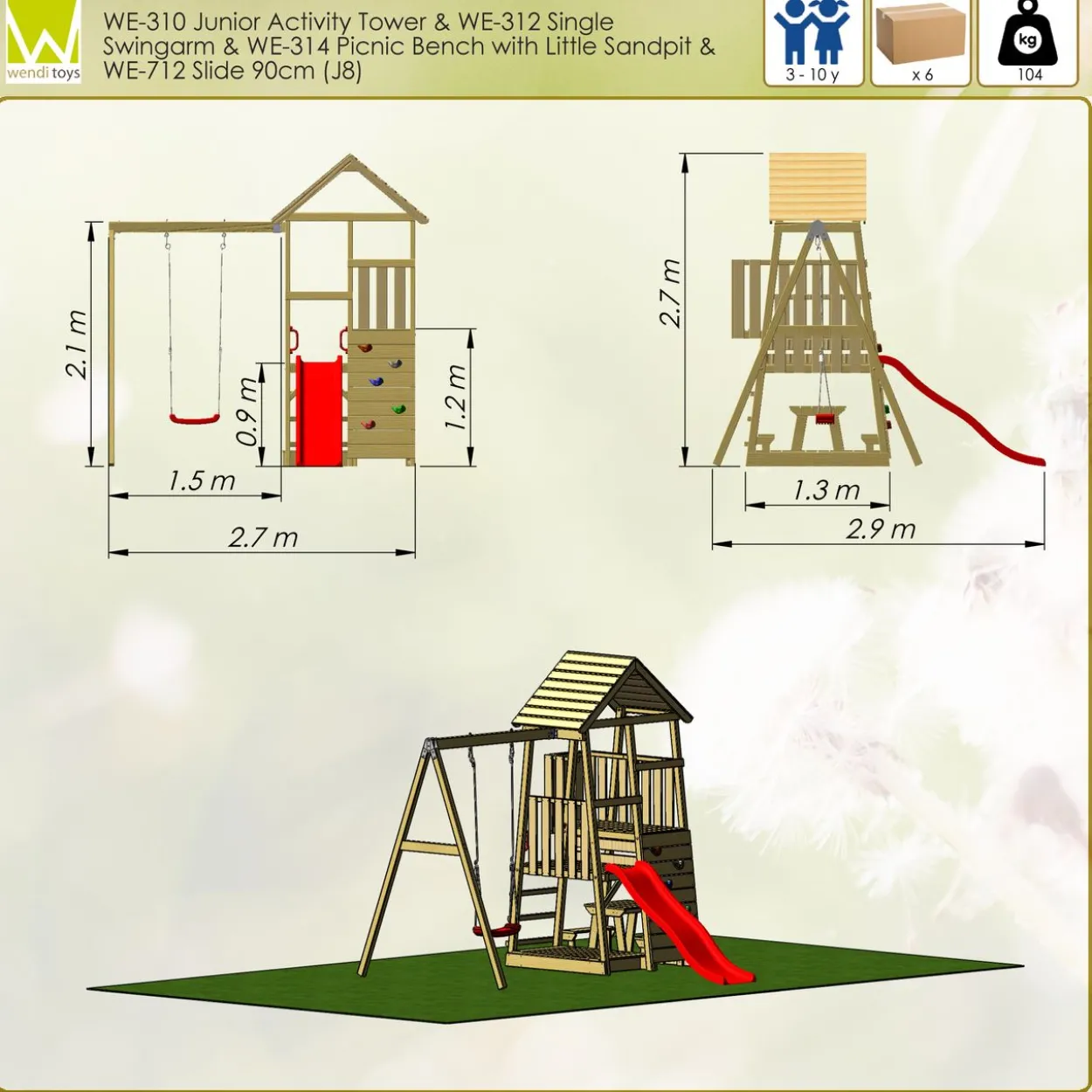 Wendi Toys Spielturm Gorilla