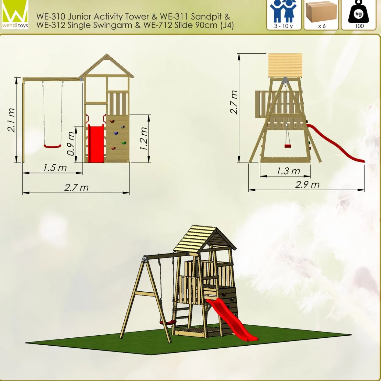 Wendi Toys Spielturm Panda