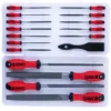 Werkstattfeilen/Gewindebohrer-Set,17-teilig