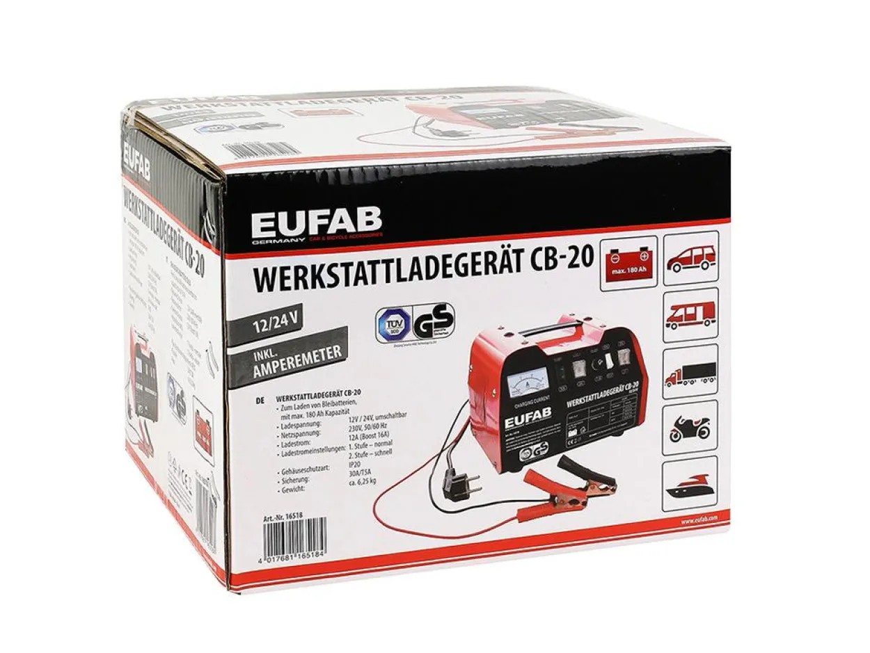 Werkstattladegerät 12/24V 18/12A CB-20