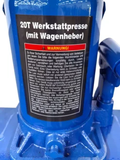 Werkstattpresse, Traglast 20 T