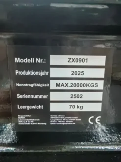 Werkstattpresse, Traglast 20 T