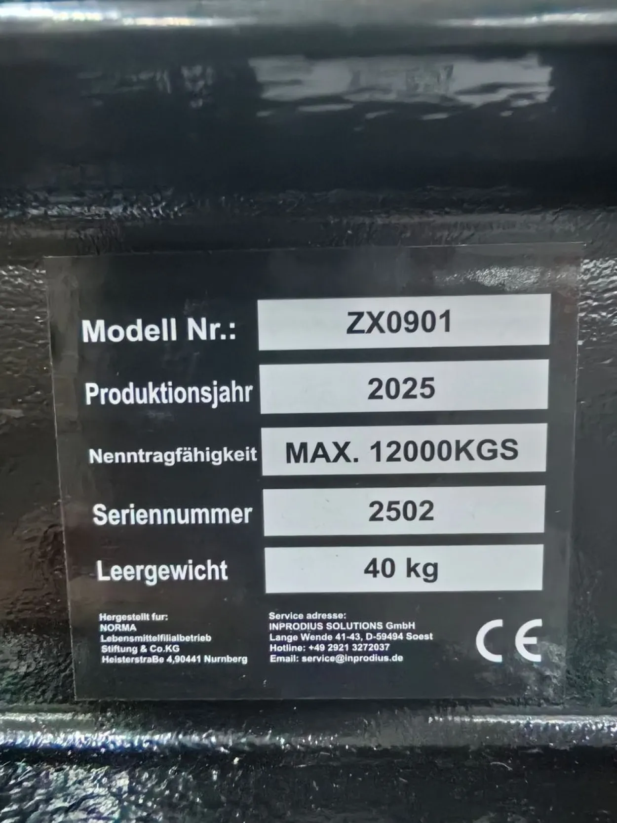 Werkstattpresse, Traglast 12 T