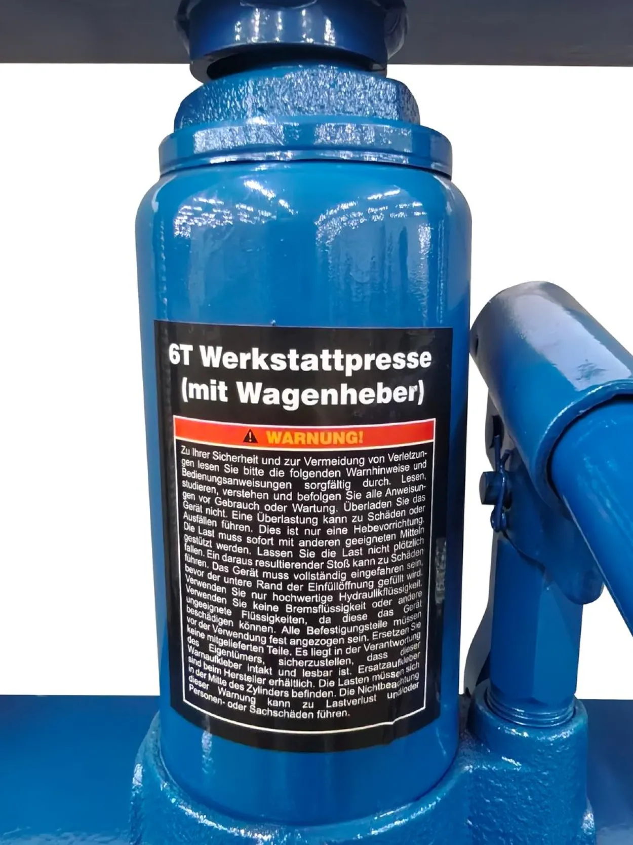 Werkstattpresse, Traglast 6 T