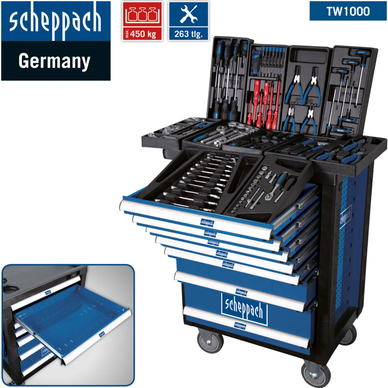 Werkstattwagen TW1000 263 tlg.