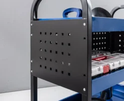 Werkzeugrollwagen mit 3 Ablagen 75x 35x 66 cm blau