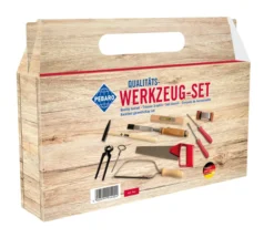 Werkzeugset im Tragegriff-Karton