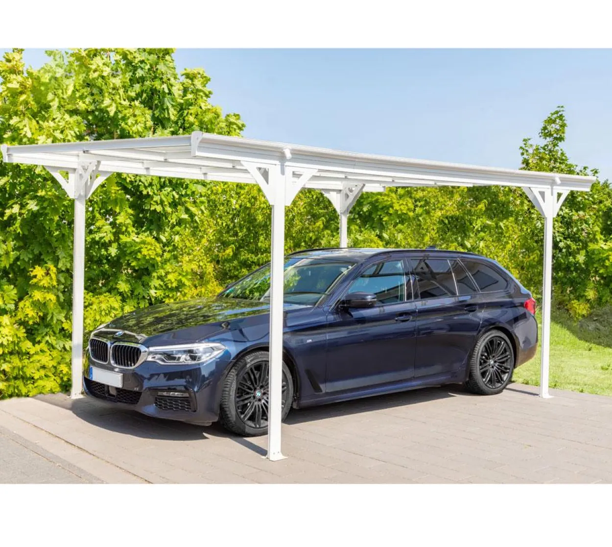 Westmann Carport Flachdach 15 m² weiss
