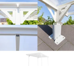 Westmann Carport Flachdach 15 m² weiss