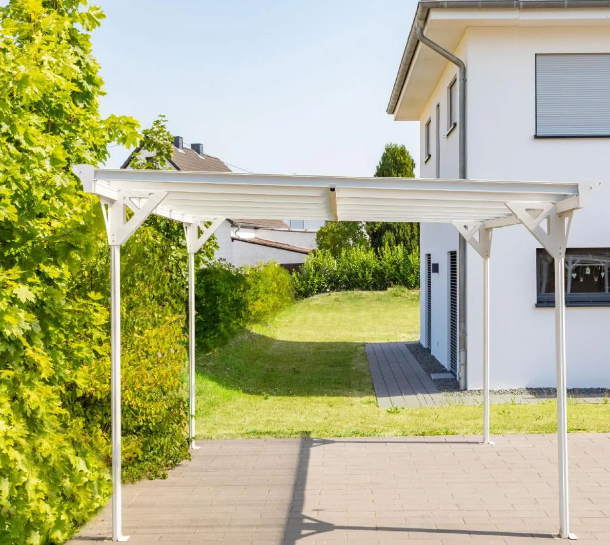 Westmann Carport Flachdach 15 m² weiss