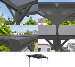 Westmann Carport Flachdach 15 m² anthrazit