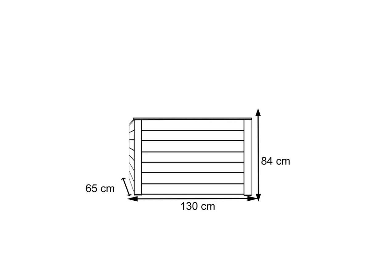 Westmann Hochbeet Lärche 130, 130x65x84 cm