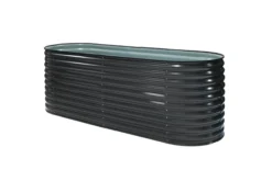 Westmann Metall Hochbeet Oval anthr. 240x80x82 cm