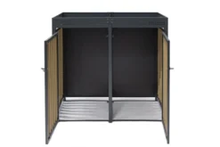 Westmann Mülltonnenbox 2-fach 240 Liter Holzoptik