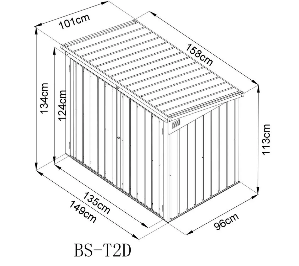 Westmann Mülltonnenbox 5x3