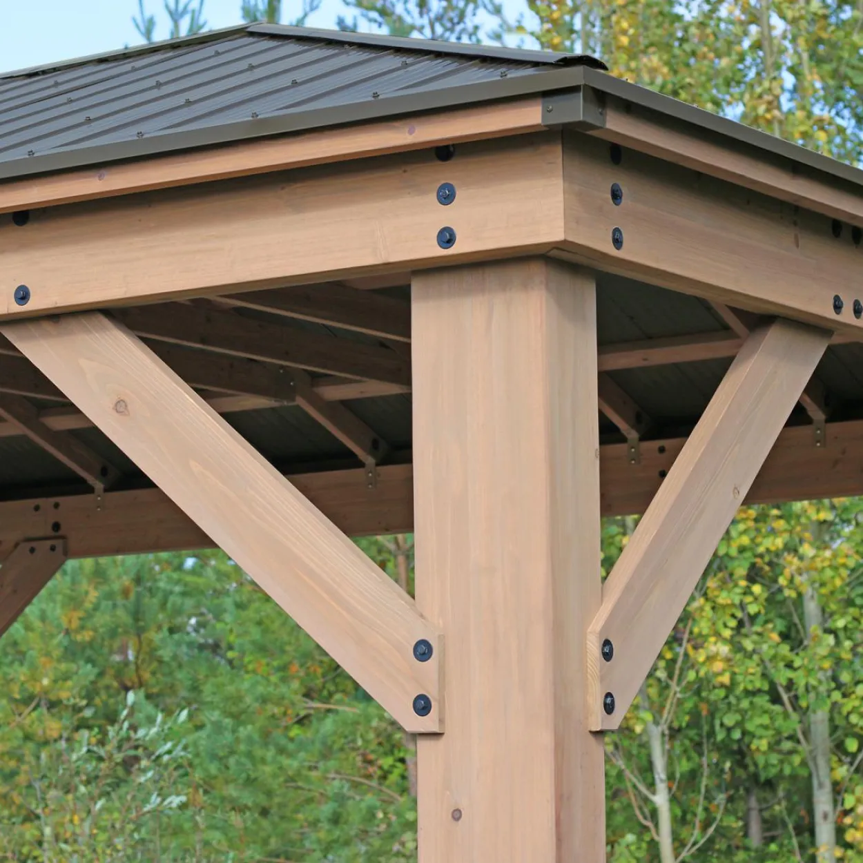 Westmann Premium Holzpavillon Devon 12x16 natur