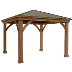 Westmann Premium Holzpavillon Devon 12x12 natur