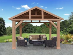 Westmann Premium Holzpavillon Yukon 14x12 natur