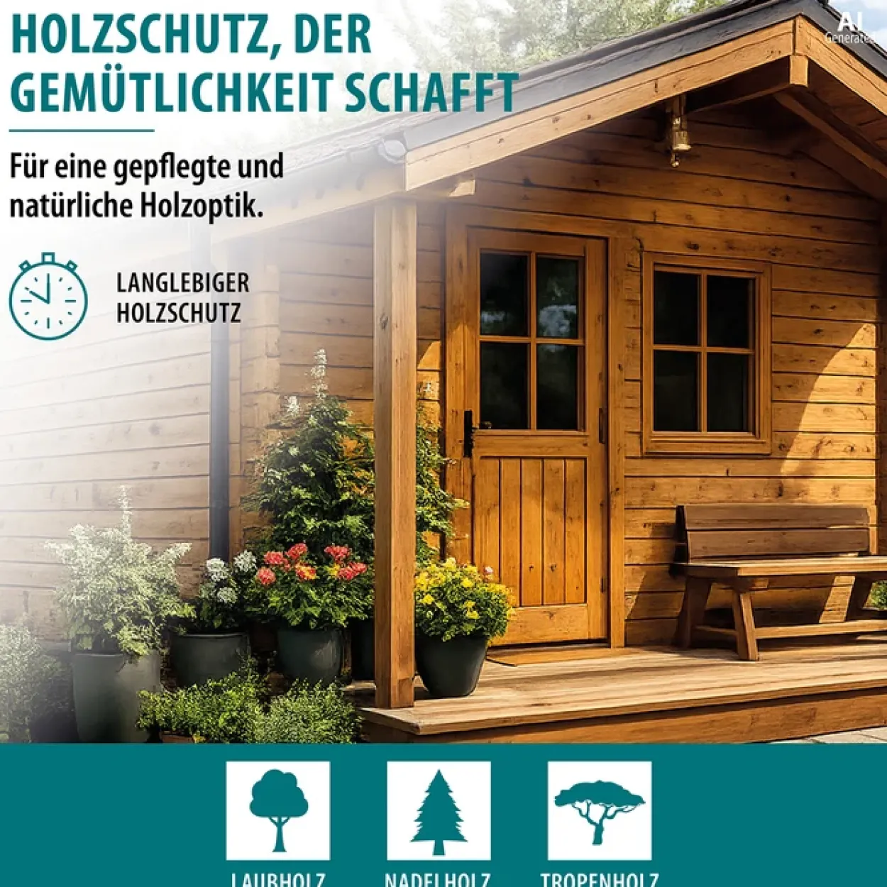 Wetterschutz-Holzgel Mahagoni
