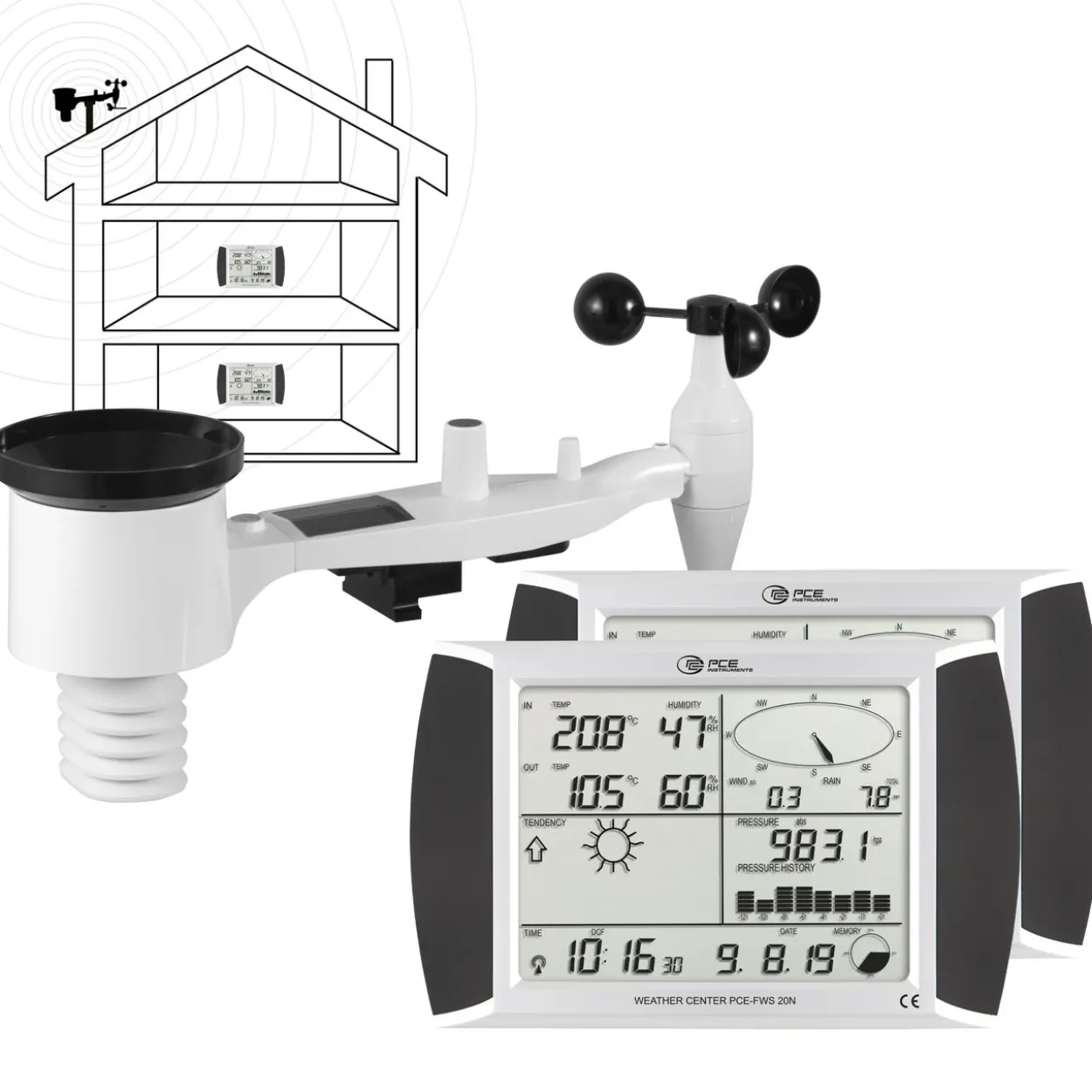 Wetterstation PCE-FWS 20N-1