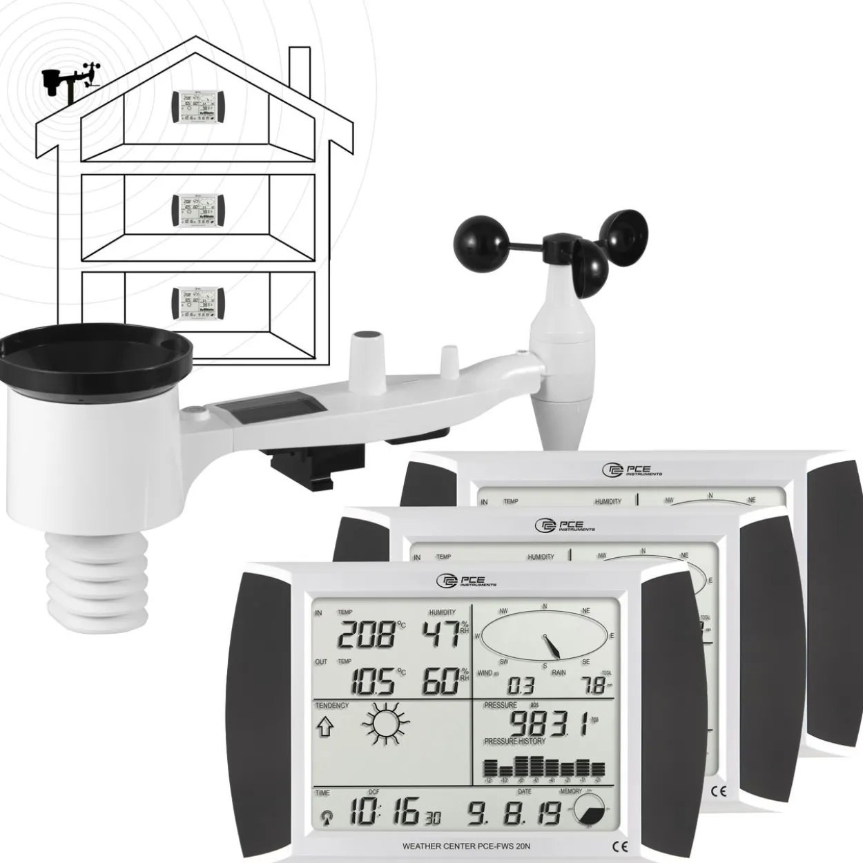 Wetterstation PCE-FWS 20N-2