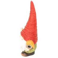 Wichtel mit Vogelhaus aus Magnesia 42,5 cm hoch