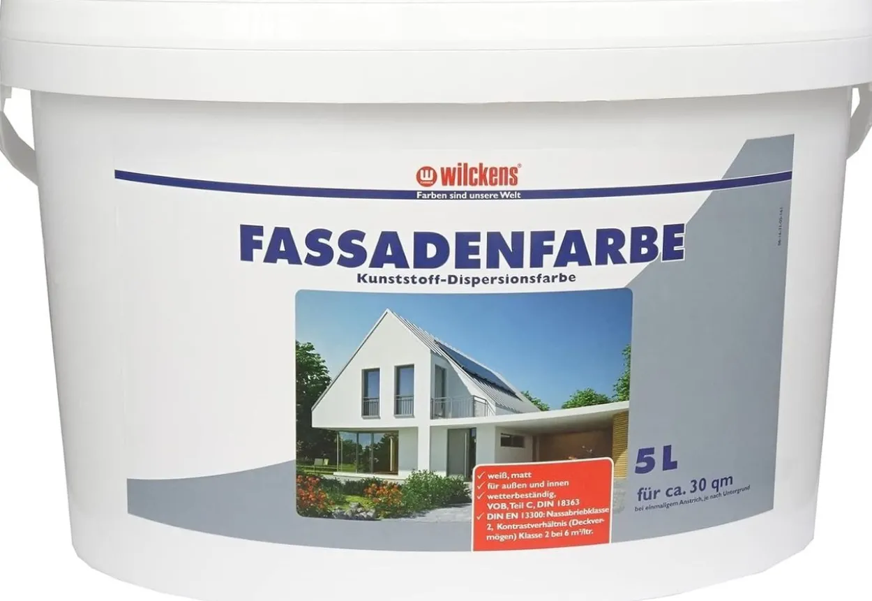 Wilckens Fassadenfarbe weiß 5l