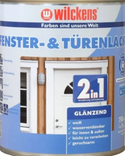 Wilckens Fenster- & Türenlack 2in1 glänzend, 750 ml, Weiß