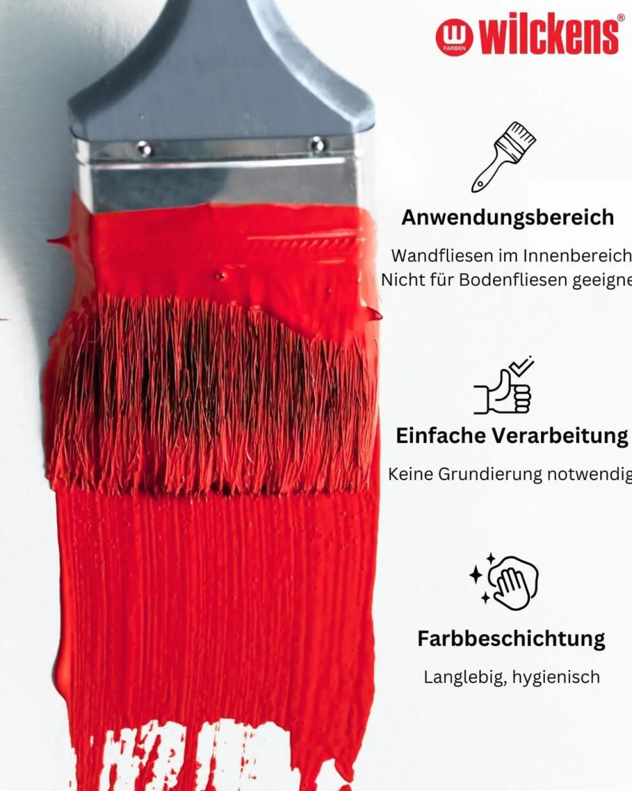 Wilckens Fliesenlack seidenglänzend, 750 ml, Weiß