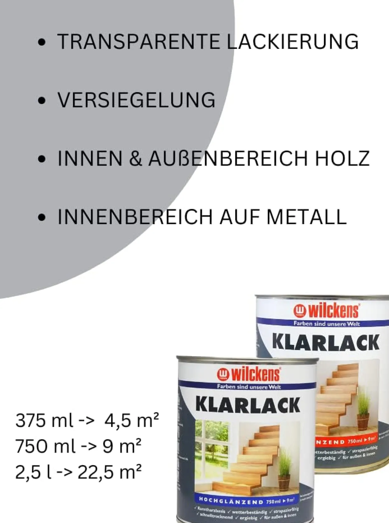 Wilckens Klarlack - 2,5L