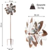 Windrad "Dandelion", 213 cm hoch