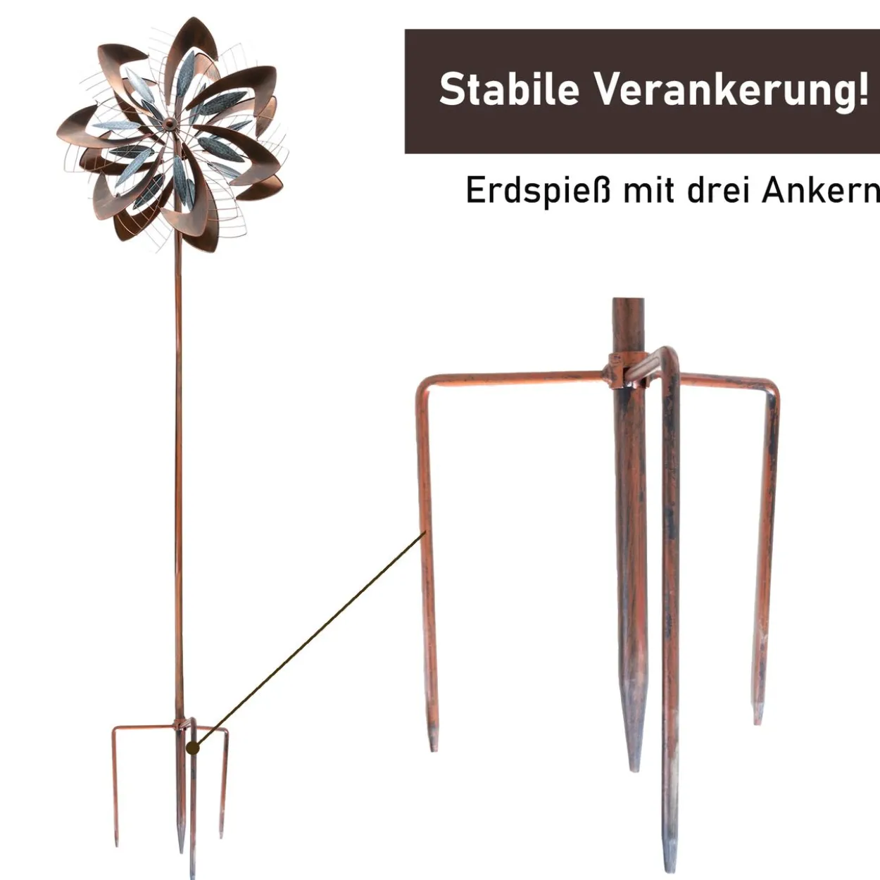 Windrad "Dandelion", 213 cm hoch