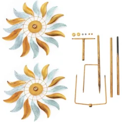 Windrad "Fire Flower", 213 cm hoch