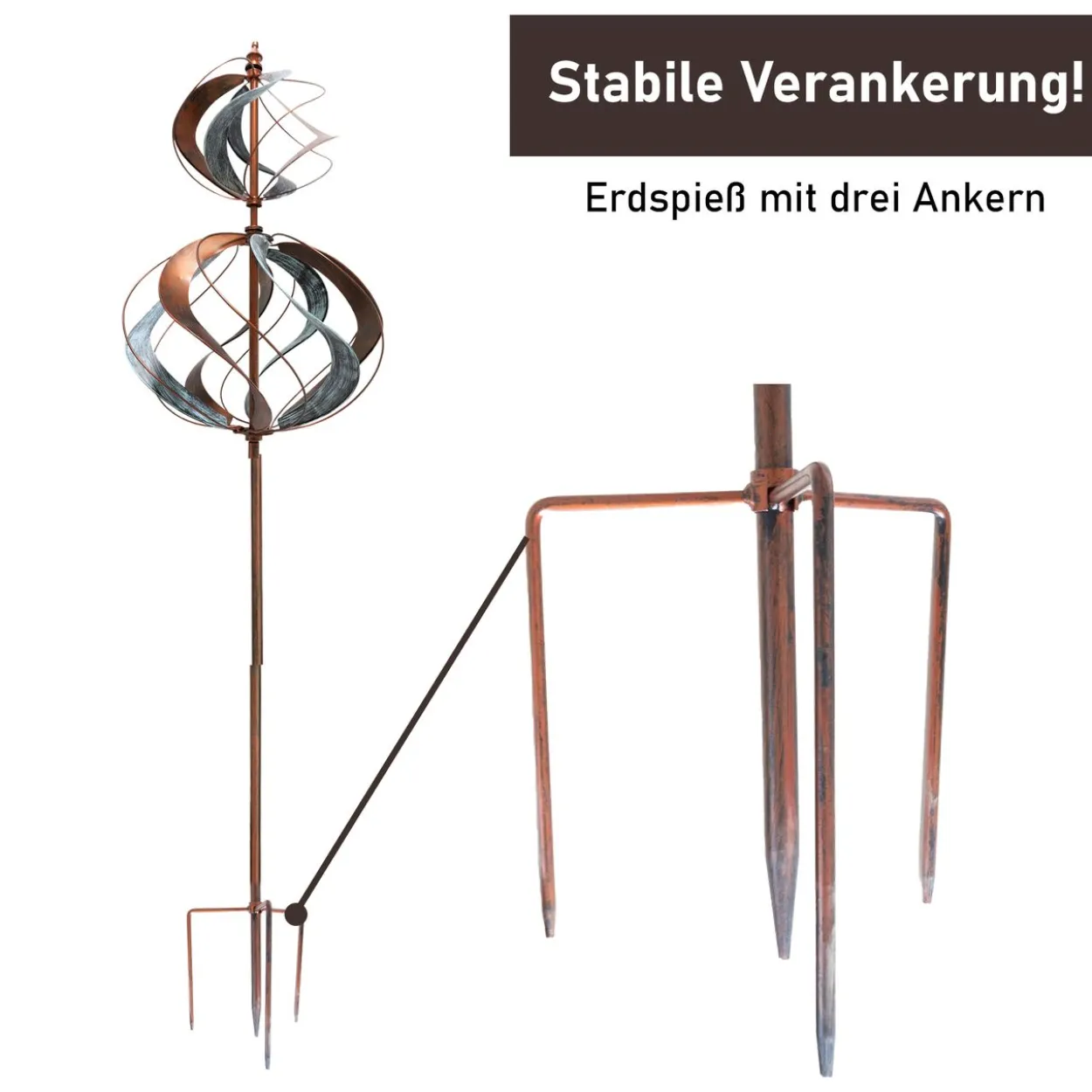Windrad "Tulip", 213 cm hoch