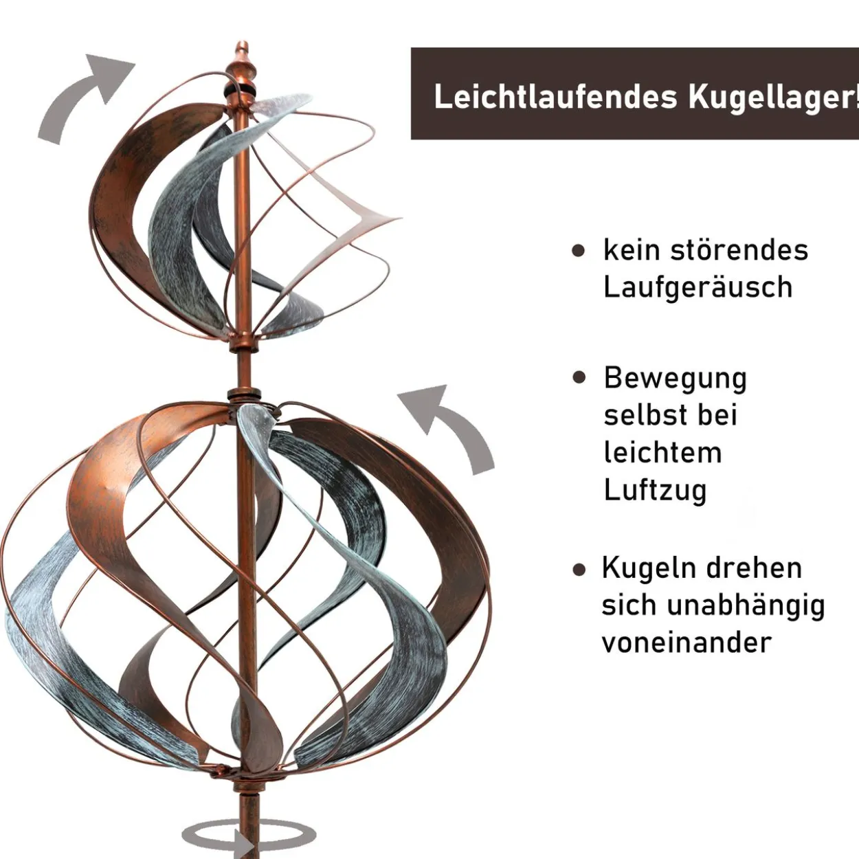 Windrad "Tulip", 213 cm hoch