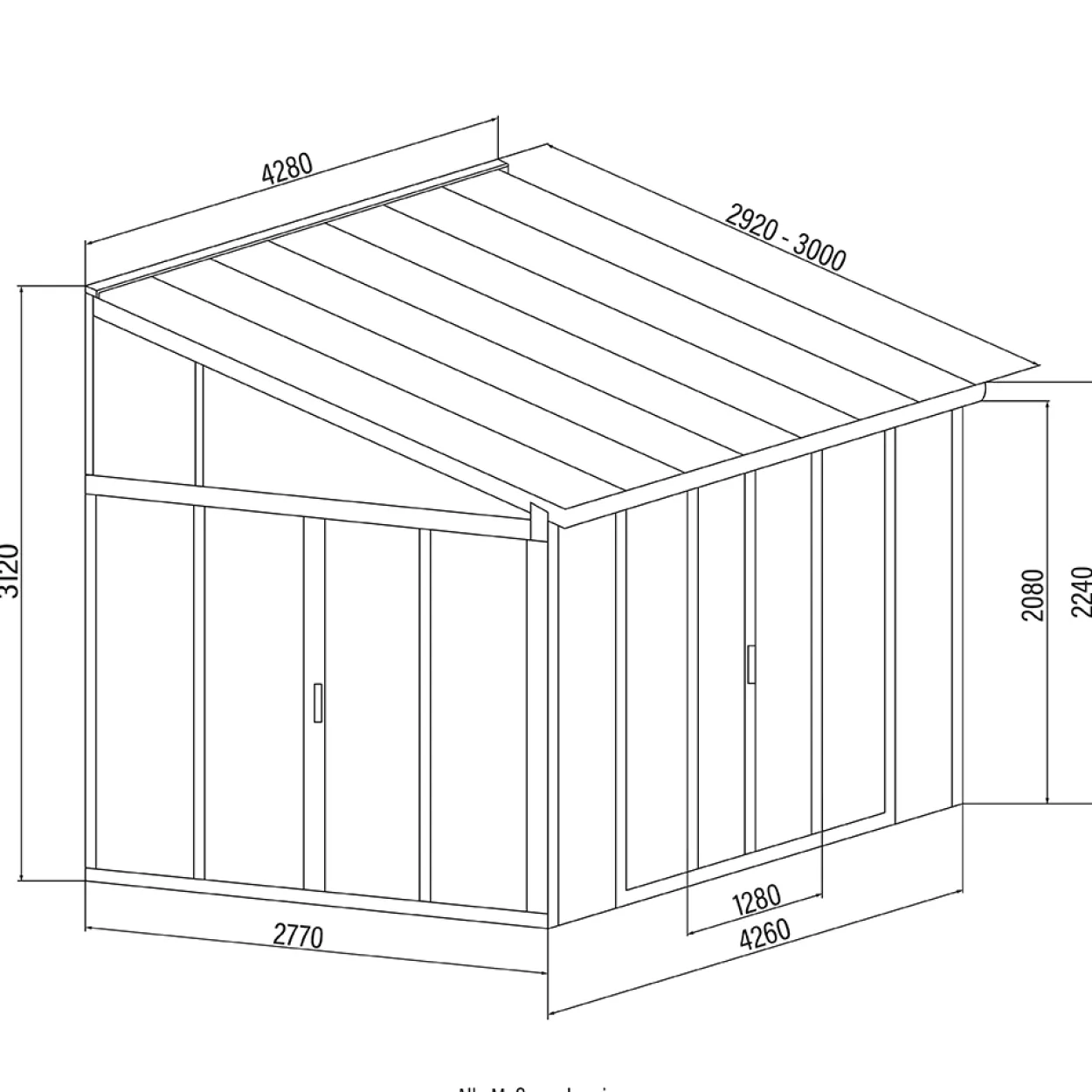 Wintergarten AMARIS - Anthrazit