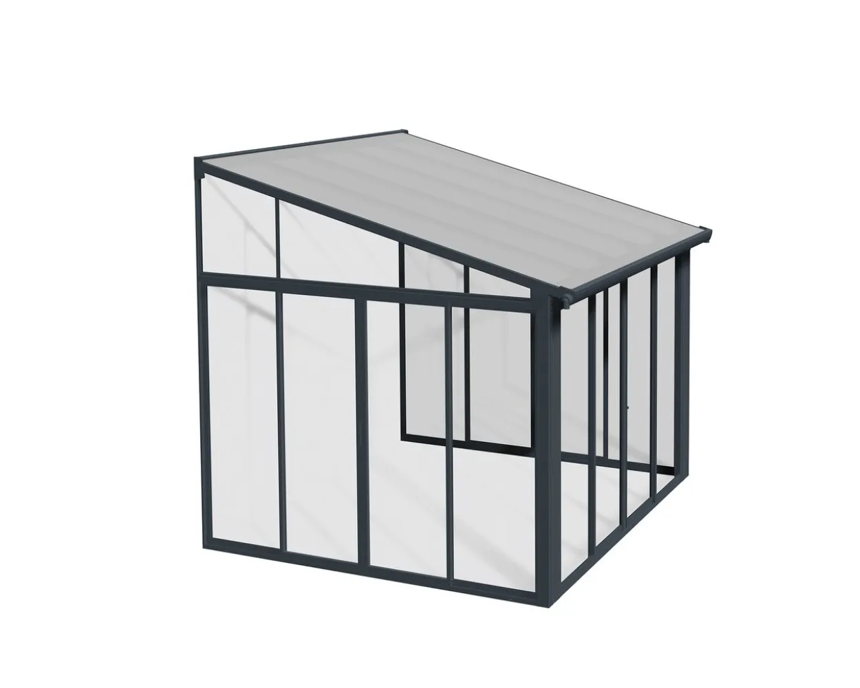 Wintergarten SANREMO 3X3.05 m in Grau Klar