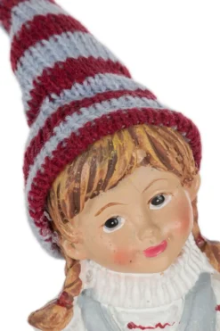 Winterkinder mit Skiern, 2er Set