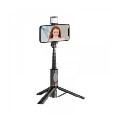 WiWU - Selfie Stick Wi-SE003 mit Stativfunktion und LED-Licht - Bluetooth-Selbstauslöser