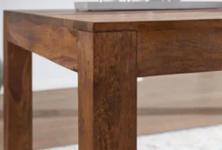 WOHNLING Design Esstisch Massiv 180 x 90 x 76 cm Sheesham Massivholz
