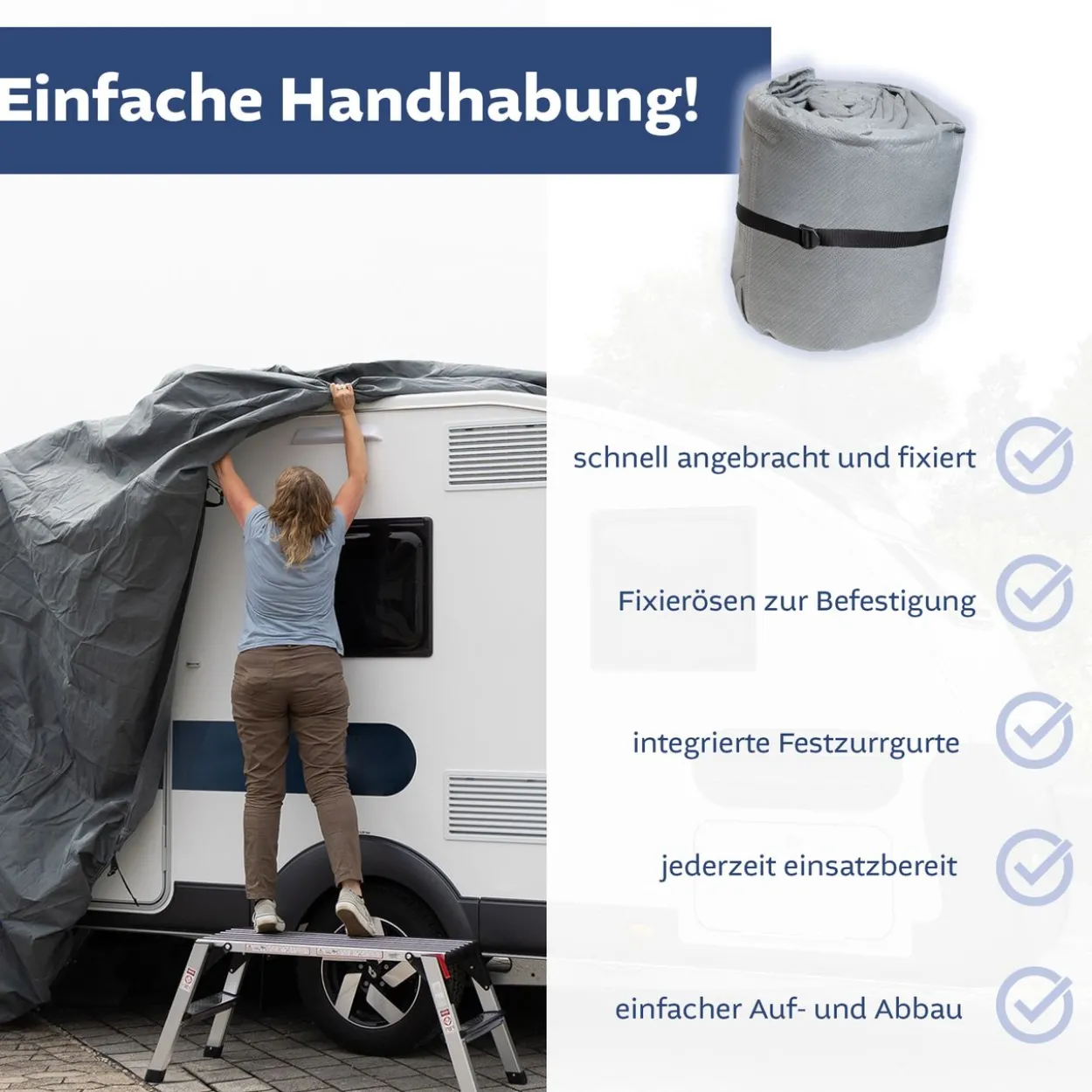 Wohnwagen Schutzhülle, Zeltgarage XS