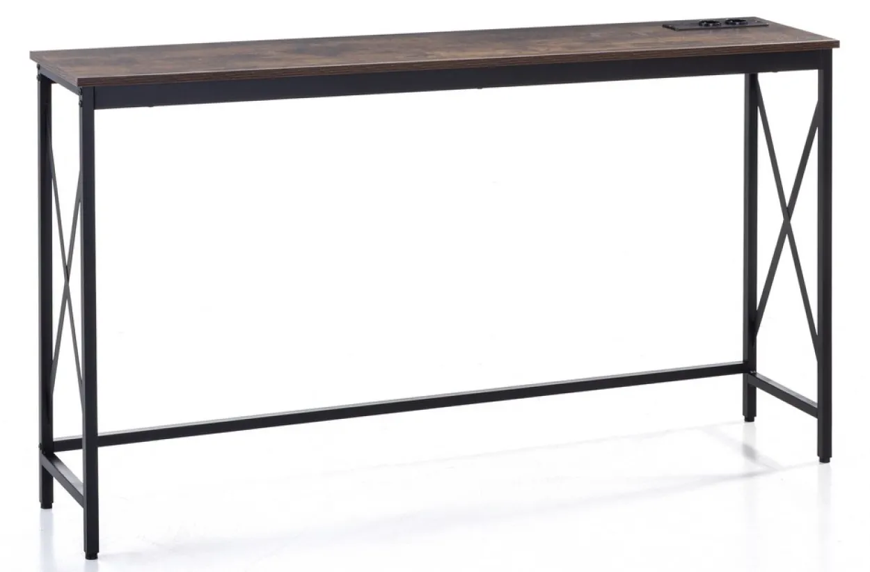 Wohnzimmerregal, ca. 140 x 30 x 80 cm - Braun