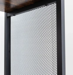 Wohnzimmerregal, stufenförmig, 4 Ebenen, ca. 106 x 33 x 112 cm - Braun
