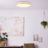 Woodbury LED Deckenleuchte 39 cm, Holz Hell/Weiß