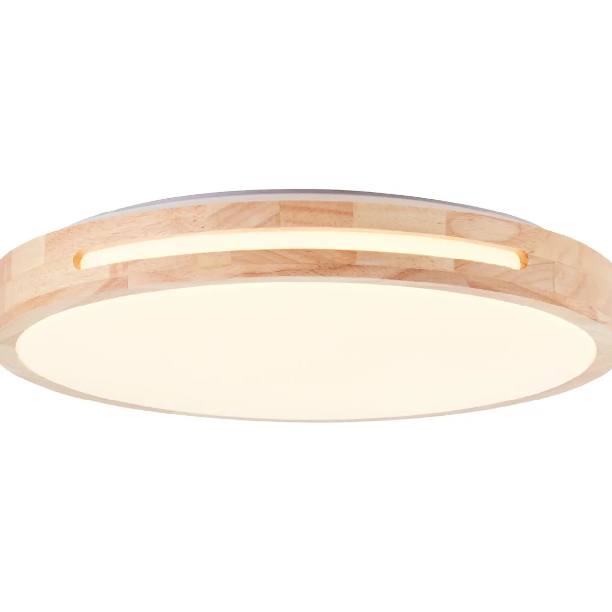 Woodbury LED Deckenleuchte 39 cm, Holz Hell/Weiß
