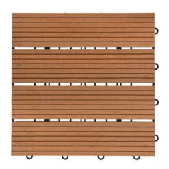 WPC Holzfliesen BAVARO Hellbraun 9 m²