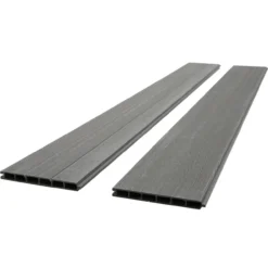 WPC-Sichtschutzzaun CARACAS - 2x Ersatzpaneel, ca. 170 cm - Grau
