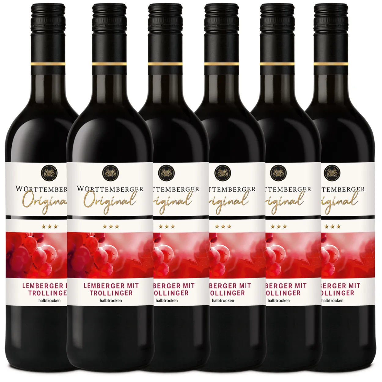 Württemberger Original Lemberger mit Trollinger Qualitätswein 0,75L 6er Karton